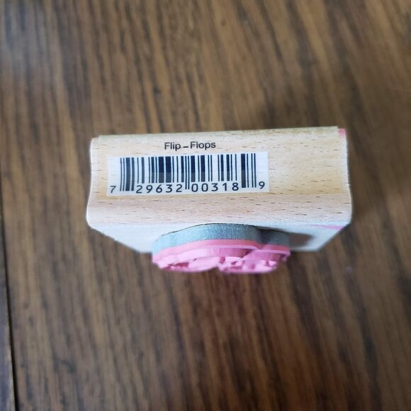 Vap Scrap Rubber Stamp 2'x2' Flip Flops - Picture 4 of 5